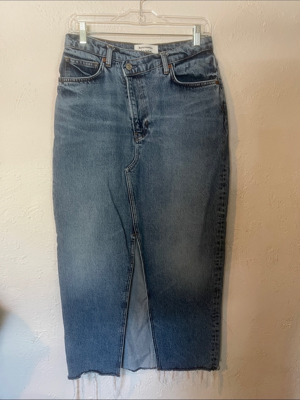 REFORMATION Jean Denim Skirt- Size 28